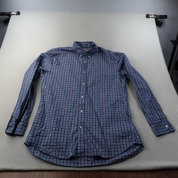 J. Press Other - J Press Shirt Mens XXL Blue Plaid Button Down 100% Cotton Trunk Club Preppy